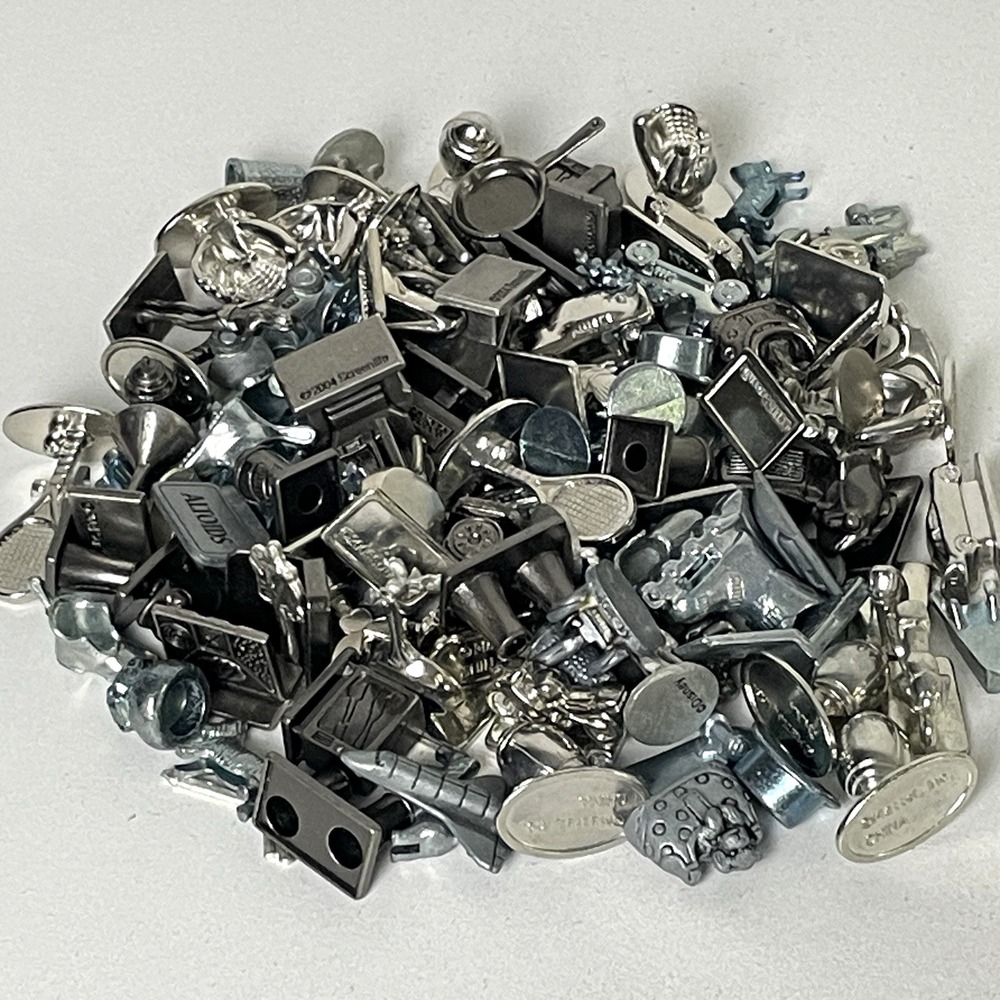 Metal Game Tokens Scene It Monopoly Clue Replacements Over 1.5lbs Random LOT